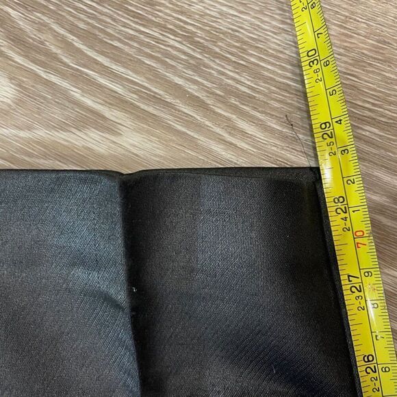 H&M Black and Navy blue Cotton Ankle Crop Front Slit Pants - Picture 9 of 11